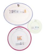 A Wedgwood & Co stone china dinner plate for the Plymouth Corinthian Yacht Club 'Quickstep', 25.