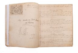 A 19th century log book for the coastal brig 'William Cutter' , circa 1866,