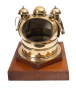 A Victorian brass mounted binnacle,