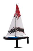 A Joysway Dragon Force 65 remote controlled yacht.