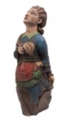 A 20th Century resin ship's figurehead of a female.