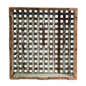 A 20th Century teak deck grating.
