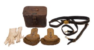 A pair of George V Royal Navy Regulation pattern epaulettes by 'Gieve Matthews and Seagrove Ltd.