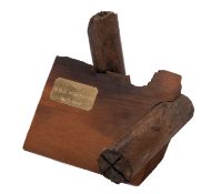 A section of timber from the Royal Navy 86-gun screw propelled first rate ship 'HMS 'Worcester',