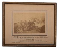 A 19th century sepia photograph of the crew of the SS 'Lovaine' of North Shields,