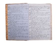 An early 20th century manuscript journal for able seaman J C Philips , dated September 25th,
