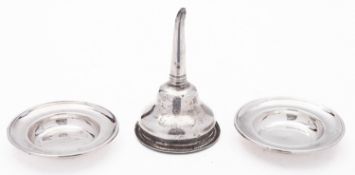 A George III silver wine funnel by George Ashworth & Co., Sheffield c.