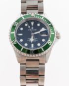 Steinhart Ocean-One a stainless-steel gentleman's wristwatch the round black dial signed Steinhart,