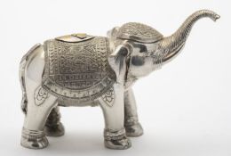 A mixed group of silver items including;