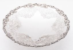 A George VI silver tazza by Stower & Wragg Ltd, Sheffield 1945, of circular form,