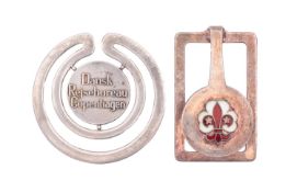 A mid 20th century Georg Jensen Danish silver money clip designed by Sigvard Bernadotte after 1945,