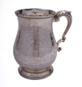 A Victorian silver mug by Josiah Williams & Co.