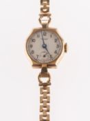 Rotary, a 9ct gold wristwatch, the movement having a lever escapement and marked 810,
