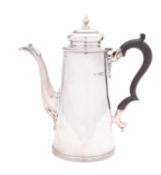 An Edward VII silver coffee pot by Horace Woodward & Co Ltd, London 1904,