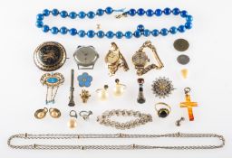 A mixed group of jewellery and watches