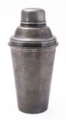 A silver plated cocktail shaker by James Dixon & Son, Sheffield, L 1960/ 1Pt,