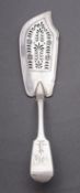 A Victorian silver Fiddle pattern fish server by William Eaton, London 1843,