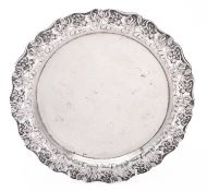 An early 20th century Art Nouveau silver plate, Poland .