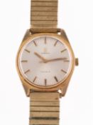 Omega Geneve, a gold-plated gentleman's wristwatch, the dial signed Omega Geneve,