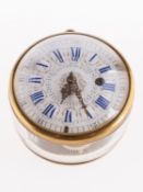 Andre Hory a Paris an early 18th century pocket watch movement contained in a purpose built casing