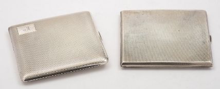 A George VI silver cigarette case by S Blanckensee & Son Ltd, Birmingham 1938,