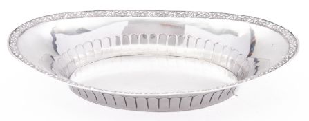 A 20th century Scandinavian silver bread basket, stamped .