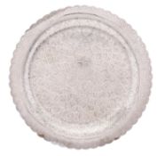 A late 20th century Egyptian silver tray, after 1967, .