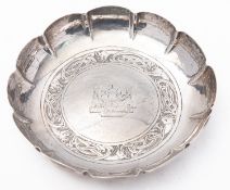 An Elizabeth II Irish silver miniature strawberry dish by William Egan & Sons, Dublin 1961,