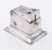 An early 20th century silver double action cigar and cheroot cutter probably by Goldsmiths &