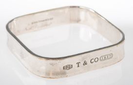 Tiffany & Co. A square shaped bangle,
