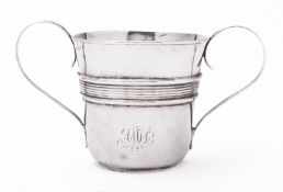 A George III Newcastle silver two handle cup by Thomas Watson circa.