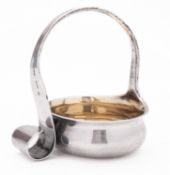 A Russian silver soup ladle converted to a basket, maker unknown, Moscow 1852, 230gms., (7.4ozs.