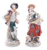 A pair of Samson Paris porcelain figure