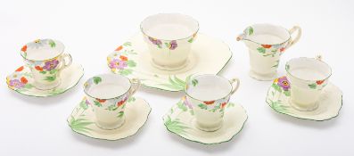 A Collingwood hand painted floral patter