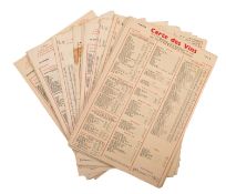 A collection of 1930s Maison Prunier men