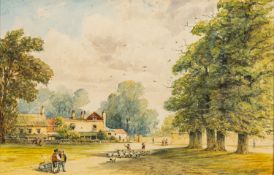 British School, 19th Century - A view thought to be Wimbledon Common - Watercolour - 14.5 x 22.