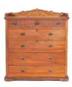 An Anglo-colonial camphorwood campaign chest,