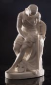 A Minton parian figure of Clorinda modelled after the original by John Bell,