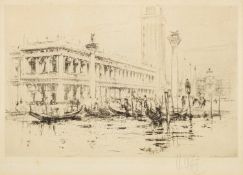 William Walcot (British, 1874-1843) - The Library, Venice, Palazzo Ducale,