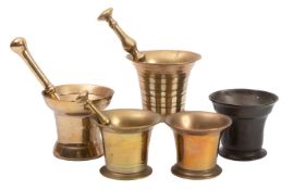 An English bronze mortar,