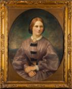 Edward Patry (British, 1856-1940) - Portrait of Lady Devitt - Oil on canvas - 90 x 70cm,
