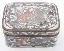 A Japanese cloisonne rectangular box and cover,