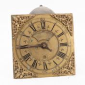 John Mason, London, a mid-18th century longcase movement and dial,