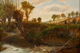 Charles Marshall (British, 1806-1896) - Little Stour, Worcestershire - Oil on canvas - 40 x 60cm,