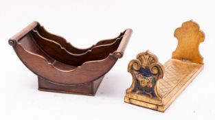 A Regency mahogany cheese boat,