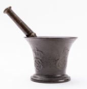 A Charles II bronze mortar,