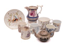 A group of 19th century Royal commemorative ceramics,