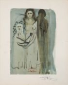 * Salvador Dali (Spanish, 1904-1989) - 'Dans le fumee des Colereux' - Wood engraving - 33.5 x 24.