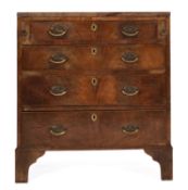 A Regency mahogany and crossbanded bachelor's chest,
