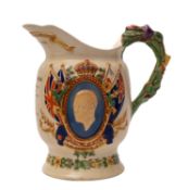 A Fieldings Crown Devon Royal commemorative jug for the abdication of Edward VIII,
